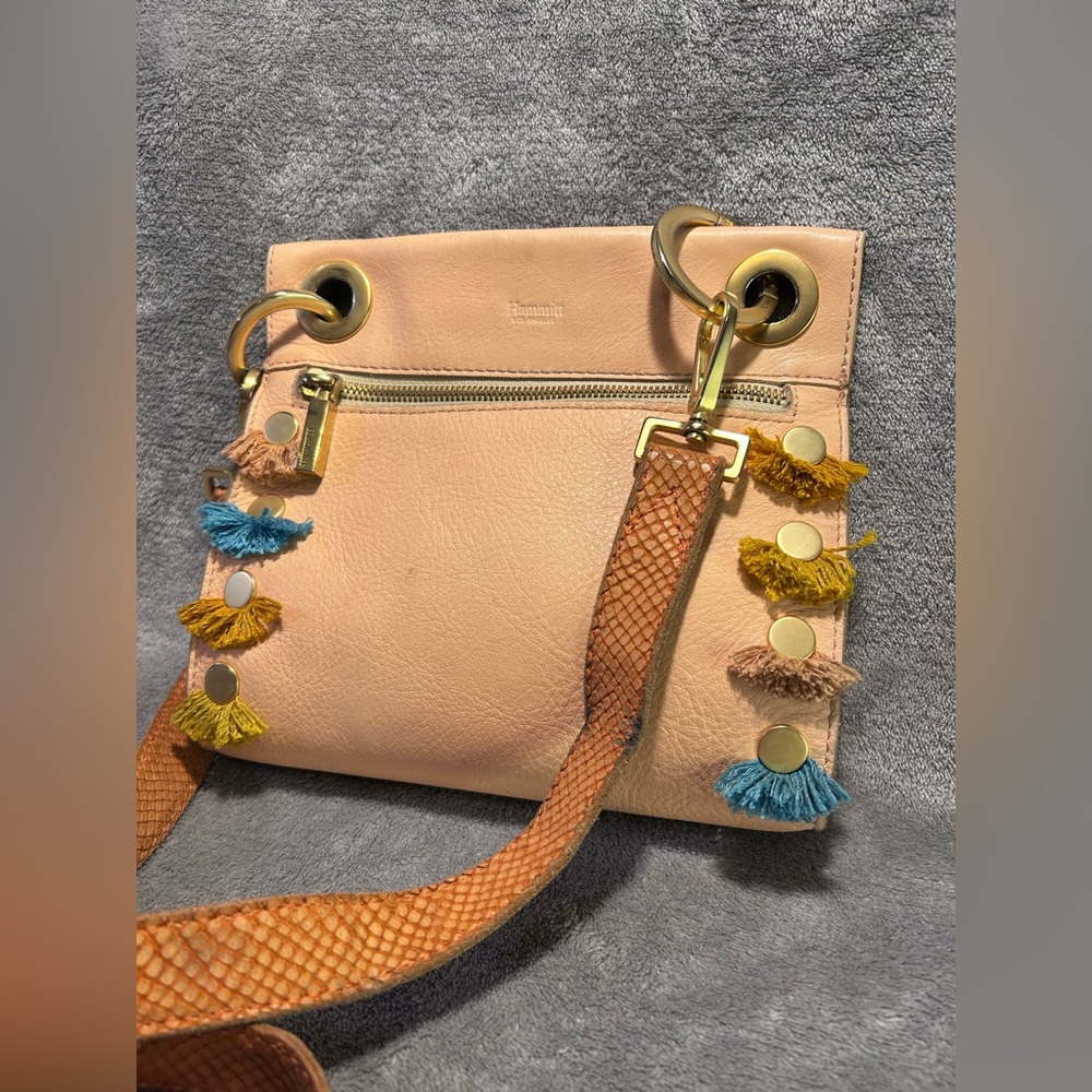 Hammitt Tropic Wink Tony Small Exotic and Pebbled Leather Crossbody - Picture 2 of 10
